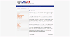 Desktop Screenshot of nswceg.org.au